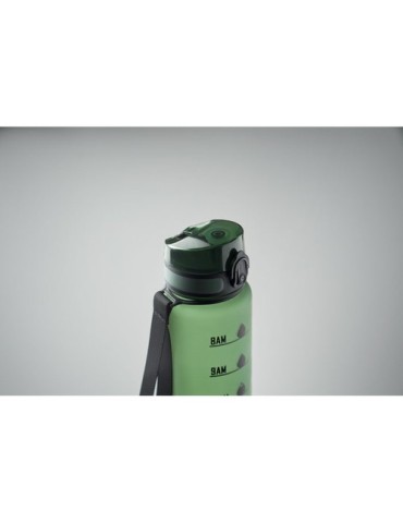 ISFORDEN MARK Bouteille de sport RPET 1L Couleurs : vert foncé cadeau affaires élégant