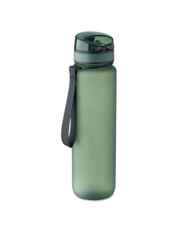 ISFORDEN MARK Bouteille de sport RPET 1L Couleurs : vert foncé personnalisable avec votre logo