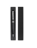 LYON Stylo bille twist avec boîte Matières : papier Couleurs : noir personnalisable avec votre logo