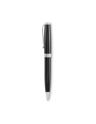 LYON Stylo bille twist avec boîte Matières : papier Couleurs : noir marquage laser ultra précis