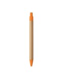 ITEA COLOUR Stylo à bille en bambou Couleurs : orange marquage laser ultra précis
