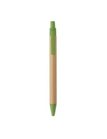 ITEA COLOUR Stylo à bille en bambou Couleurs : vert livraison express 24h 48h
