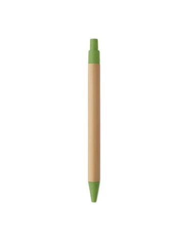 ITEA COLOUR Stylo à bille en bambou Couleurs : vert impression haute définition