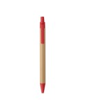 ITEA COLOUR Stylo à bille en bambou Couleurs : rouge accessoire événementiel unique