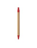 ITEA COLOUR Stylo à bille en bambou Couleurs : rouge cadeau collaborateur premium
