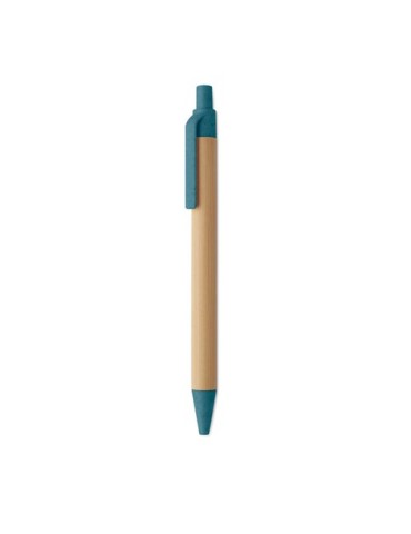 ITEA COLOUR Stylo à bille en bambou Couleurs : bleu cadeau entreprise pas cher