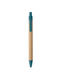 ITEA COLOUR Stylo à bille en bambou Couleurs : bleu objet promotionnel éco-responsable