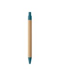 ITEA COLOUR Stylo à bille en bambou Couleurs : bleu objet promotionnel éco-responsable