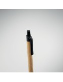 ITEA COLOUR Stylo à bille en bambou Couleurs : noir cadeau client original