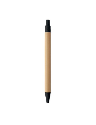ITEA COLOUR Stylo à bille en bambou Couleurs : noir personnalisation rapide en France