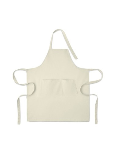 GAMMA Tablier en coton bio 240 gr/m² Matières : coton Couleurs : blanc cassé personnalisation sur mesure