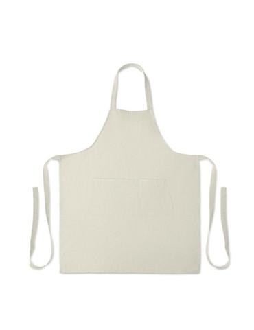GAMMA Tablier en coton bio 240 gr/m² Matières : coton Couleurs : blanc cassé objet promotionnel éco-responsable