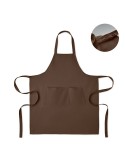 GAMMA Tablier en coton bio 240 gr/m² Matières : coton Couleurs : chocolat marquage laser ultra précis