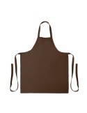 GAMMA Tablier en coton bio 240 gr/m² Matières : coton Couleurs : chocolat cadeau entreprise pas cher