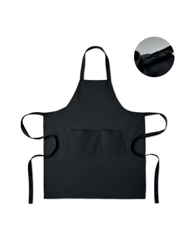 GAMMA Tablier en coton bio 240 gr/m² Matières : coton Couleurs : noir cadeau entreprise pas cher