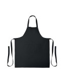 GAMMA Tablier en coton bio 240 gr/m² Matières : coton Couleurs : noir marquage laser ultra précis