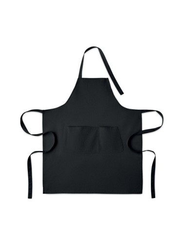 GAMMA Tablier en coton bio 240 gr/m² Matières : coton Couleurs : noir objet publicitaire robuste