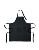 GAMMA Tablier en coton bio 240 gr/m² Matières : coton Couleurs : noir objet publicitaire robuste