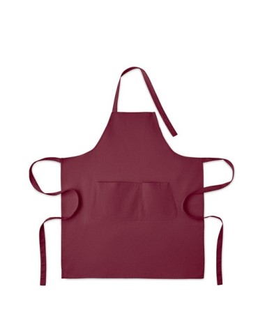 GAMMA Tablier en coton bio 240 gr/m² Matières : coton Couleurs : bordeaux personnalisation rapide en France