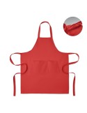 GAMMA Tablier en coton bio 240 gr/m² Matières : coton Couleurs : rouge impression haute définition