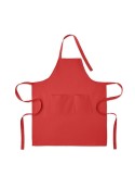 GAMMA Tablier en coton bio 240 gr/m² Matières : coton Couleurs : rouge impression logo haute qualité