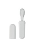 BITEFUL Set de couverts et étui en PLA Couleurs : blanc cadeau collaborateur premium