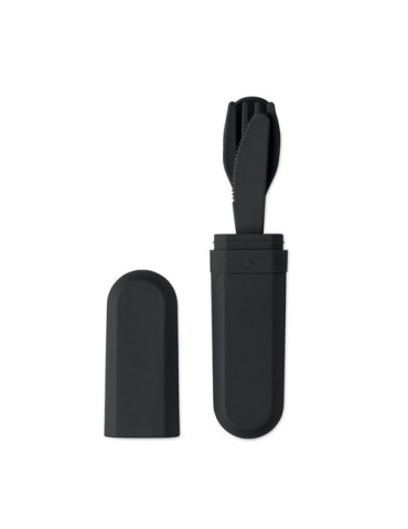 BITEFUL Set de couverts et étui en PLA Couleurs : noir goodies entreprise design