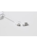 ICAB Câble de 2 en 1 type C Couleurs : blanc cadeau entreprise pas cher