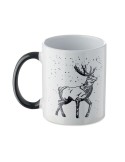 FESTIMUG Mug de Noël en céramique 300ml Couleurs : noir