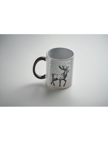FESTIMUG Mug de Noël en céramique 300ml Couleurs : noir personnalisation sur mesure