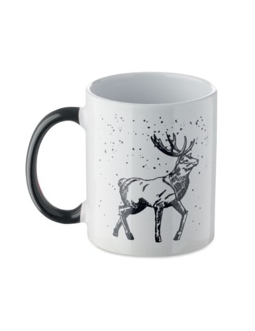 FESTIMUG Mug de Noël en céramique 300ml Couleurs : noir cadeau entreprise pas cher
