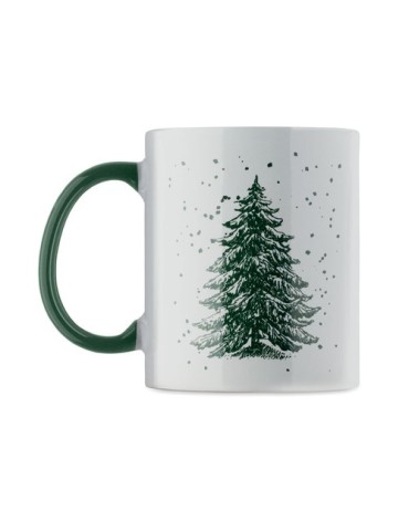 FESTIMUG Mug de Noël en céramique 300ml Couleurs : vert objet publicitaire robuste