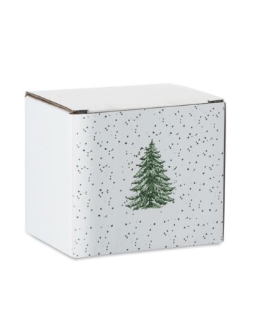 FESTIMUG Mug de Noël en céramique 300ml Couleurs : vert marquage laser ultra précis
