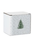 FESTIMUG Mug de Noël en céramique 300ml Couleurs : vert marquage laser ultra précis