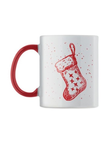 FESTIMUG Mug de Noël en céramique 300ml Couleurs : rouge cadeau client original