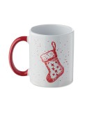 FESTIMUG Mug de Noël en céramique 300ml Couleurs : rouge cadeau affaires élégant