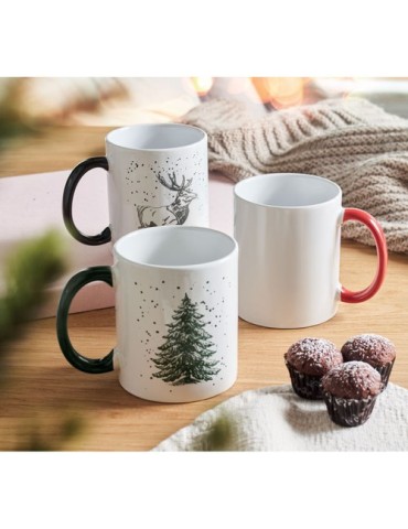 FESTIMUG Mug de Noël en céramique 300ml Couleurs : rouge livraison express 24h 48h