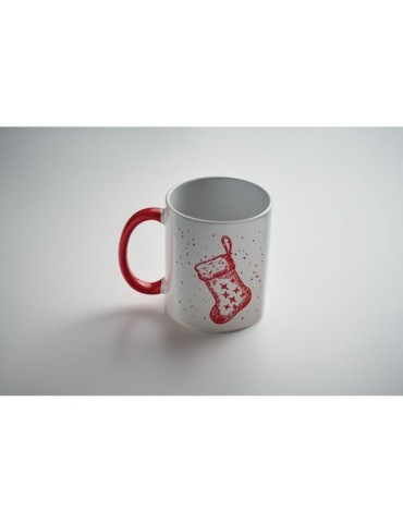 FESTIMUG Mug de Noël en céramique 300ml Couleurs : rouge impression logo haute qualité