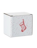 FESTIMUG Mug de Noël en céramique 300ml Couleurs : rouge cadeau affaires élégant