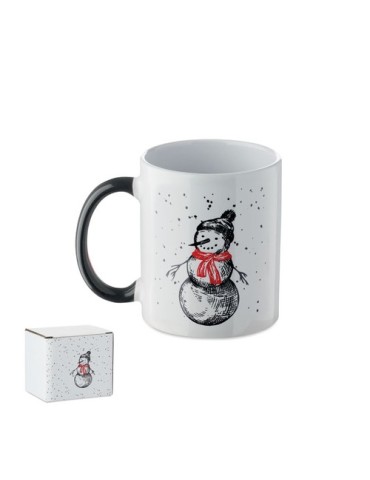 FESTIMUG Mug de Noël en céramique 300ml Couleurs : noir cadeau entreprise pas cher
