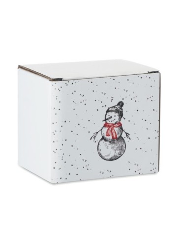 FESTIMUG Mug de Noël en céramique 300ml Couleurs : noir marquage couleur éclatante