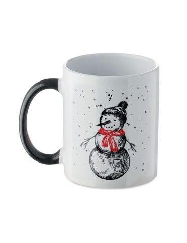 FESTIMUG Mug de Noël en céramique 300ml Couleurs : noir personnalisable avec votre logo