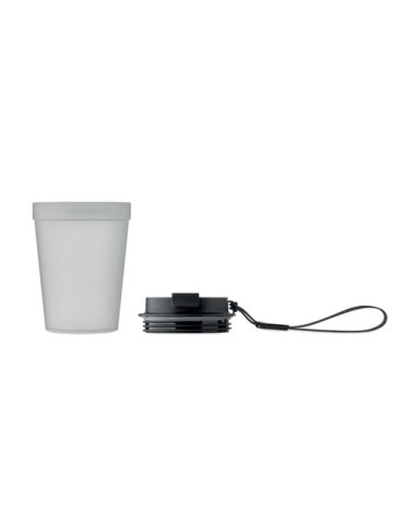 ISFORDEN TUMBLER Gobelet simple paroi 300 ml Couleurs : blanc transparent impression logo haute qualité