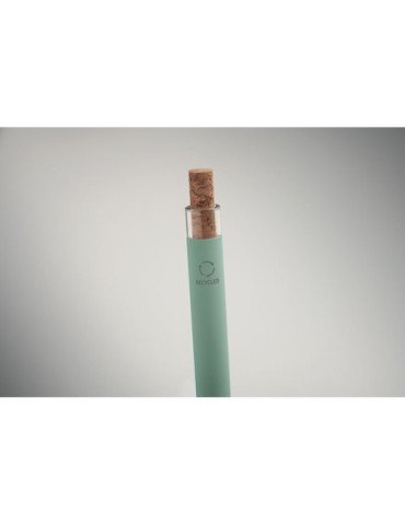 BERGAMO + Stylo en aluminium recyclé Couleurs : vert menthe goodies personnalisé en stock