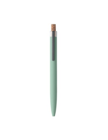 BERGAMO + Stylo en aluminium recyclé Couleurs : vert menthe objet promotionnel éco-responsable