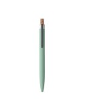 BERGAMO + Stylo en aluminium recyclé Couleurs : vert menthe objet promotionnel éco-responsable
