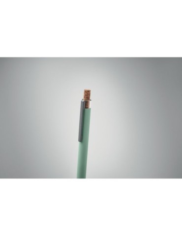 BERGAMO + Stylo en aluminium recyclé Couleurs : vert menthe accessoire événementiel unique