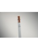 BERGAMO + Stylo en aluminium recyclé Couleurs : blanc goodies publicitaire durable