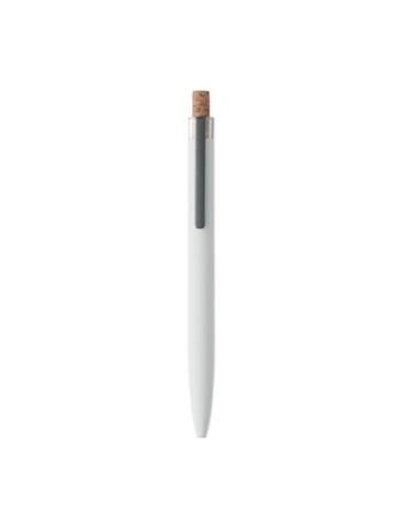 BERGAMO + Stylo en aluminium recyclé Couleurs : blanc impression haute définition