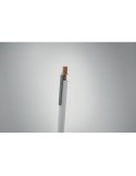 BERGAMO + Stylo en aluminium recyclé Couleurs : blanc personnalisation sur mesure